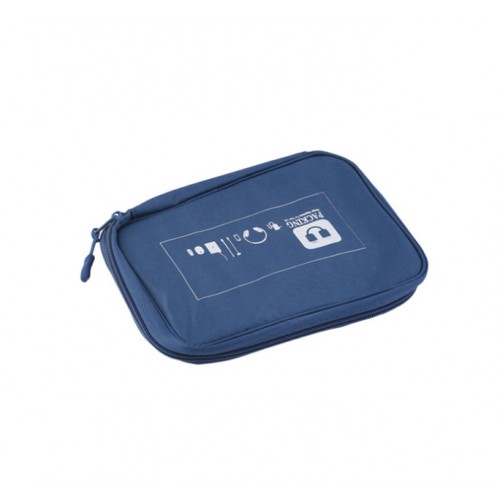 DIGITAL STORAGE BAG - Earphone Data Cables Usb Flash Drives Travel Case Digital Electronic Accessories Blue